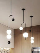 LED-Kronleuchter aus Eisen und Glas für die Innendekoration