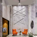 lustre moderne minimaliste duplex led longue suspension