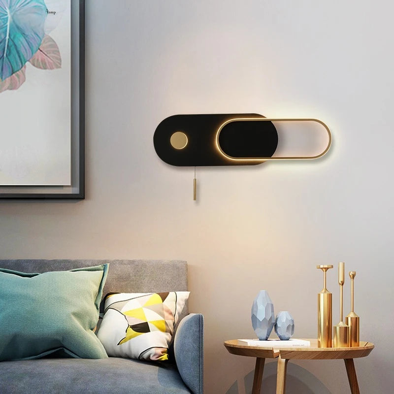 applique murale led moderne pour éclairage décoratif intérieur - vue 3 sur 12