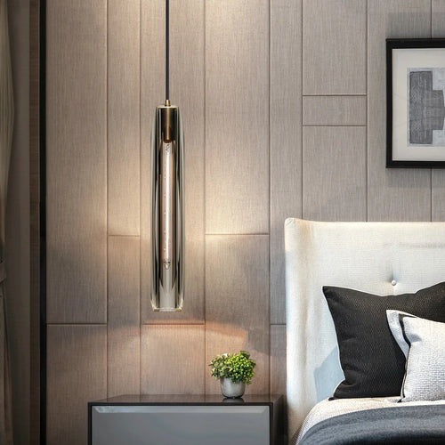 suspension en cristal postmoderne tout cuivre loft luminaires
