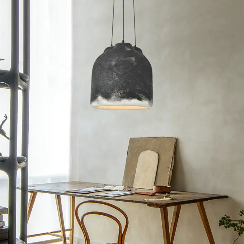 Suspension Designer Salle à manger Wabi Sabi Café Modèle Maison Personnalité LED Décor Lumière Créative Table Bar Cuisine - vue 7 sur 8