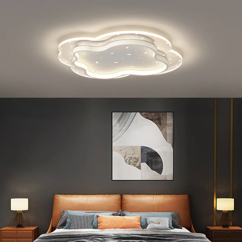 plafonnier led encastré étoiles romantique moderne pour enfants - vue 7 sur 12