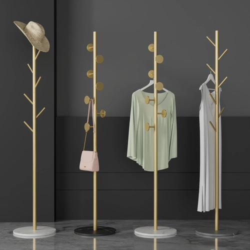 Multifunctional Floor Coat Rack, Hat Hanger, Tree Style, Freestanding Handbag Organizer, Luxury Storage Stand, 7 Hooks - vue 2 sur 28