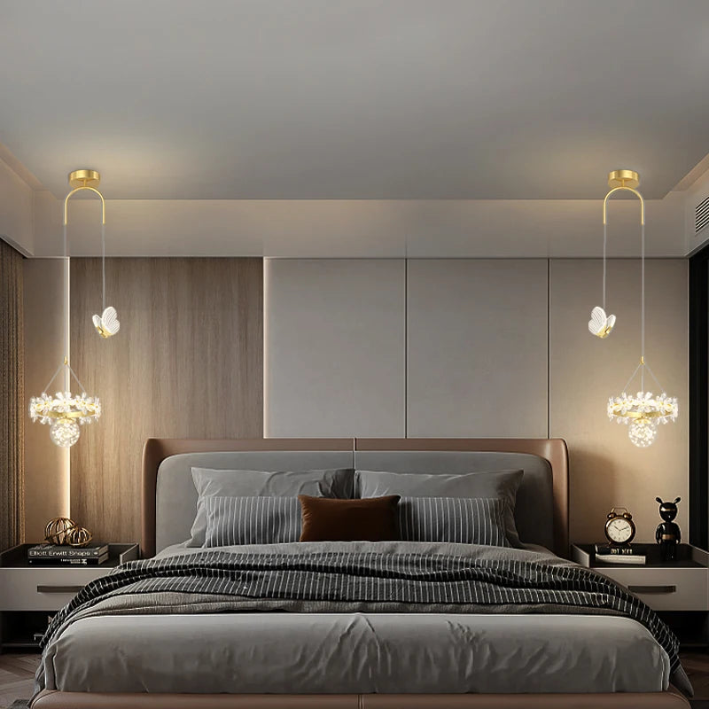 lustre minimaliste en cristal de luxe à tête unique - vue 3 sur 12