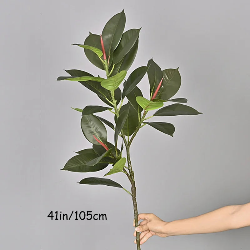 plantes artificielles ficus en plastique pour décoration intérieure et extérieure - vue 7 sur 10