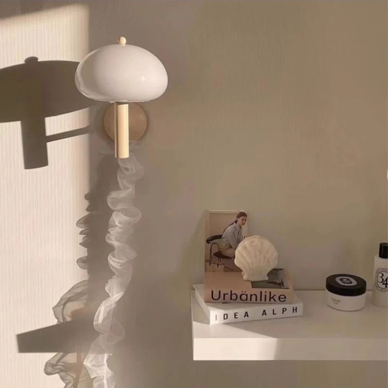 applique murale en verre blanc pour décoration intérieure nordique - vue 6 sur 8