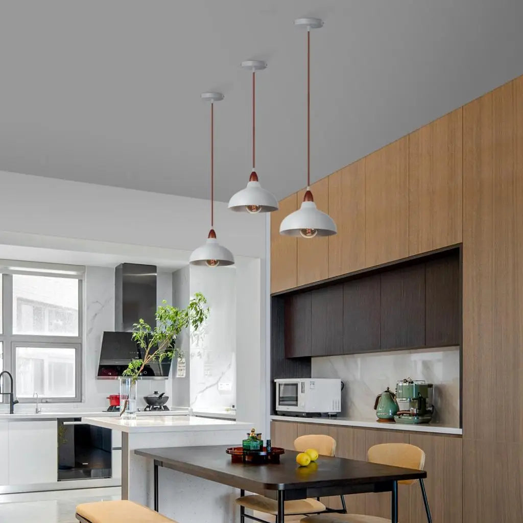 Suspension nordiques lampes suspendues industrielles lustre éclairage intérieur pour salon salle à manger cuisine décor lampara techo LED - vue 7 sur 10