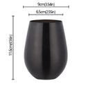 Verres a vin acier inoxydable style bar design