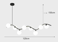 lustre led moderne pour éclairage intérieur suspendu