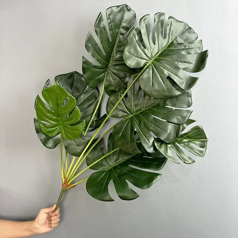 feuilles de tortue artificielles pour décoration intérieure plantes vertes