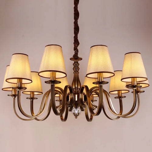 Klassischer amerikanischer LED-Kronleuchter für eine elegante rustikale Dekoration - vue 2 sur 15