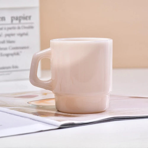 Mug en verre style coréen effet jade 230ml