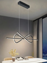 LED moderne Lustre Restaurant Personnalité Lustre Moderne Simple Design Créatif Arc De Luxe Bar Table Lustre