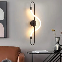 applique murale led modélisation longue note décoration