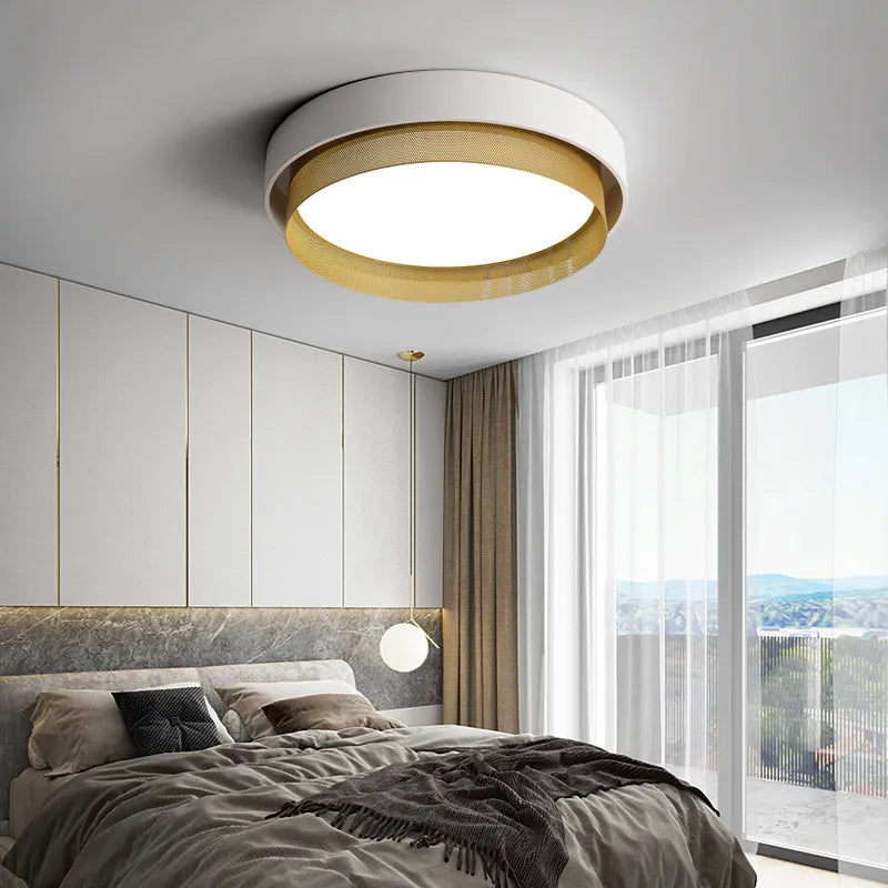 Plafonnier Led rond en métal - vue 5 sur 8
