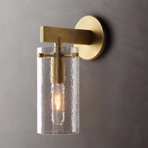 Retro-Wandleuchte aus Glas für elegante Innendekoration - vue 8 sur 11
