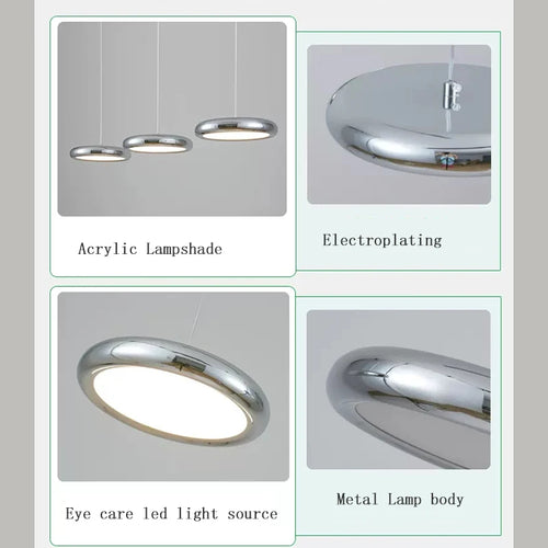 lampes de luxe suspendues avec télécommande pour restaurant