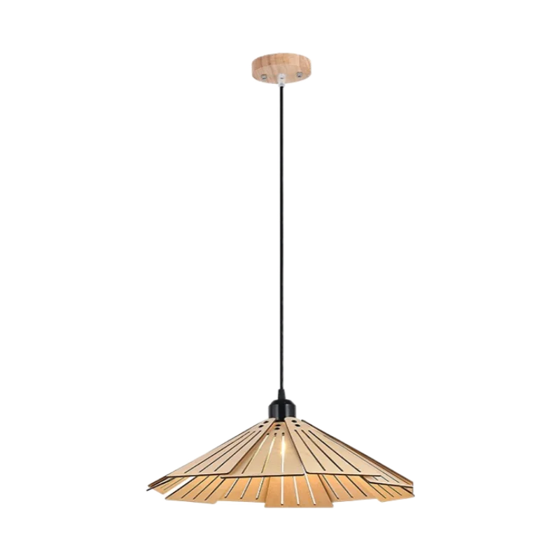 suspension en bois rétractable à bascule luminaire décoratif d'intérieur - vue 7 sur 18