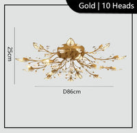 lustre moderne en cristal led winfordo pour éclairage intérieur
