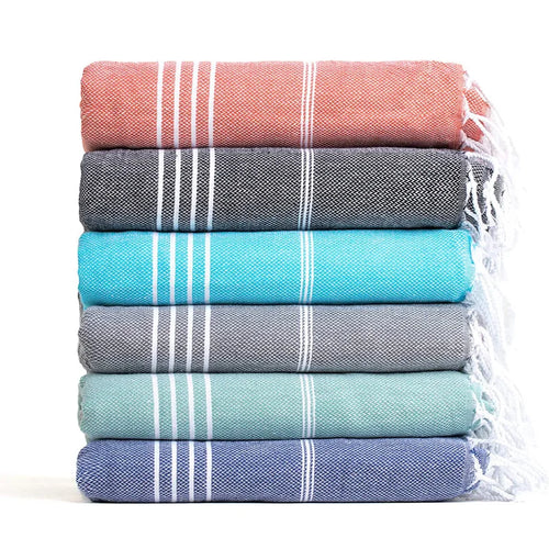 serviette de plage extra large coton séchage rapide - vue 4 sur 7