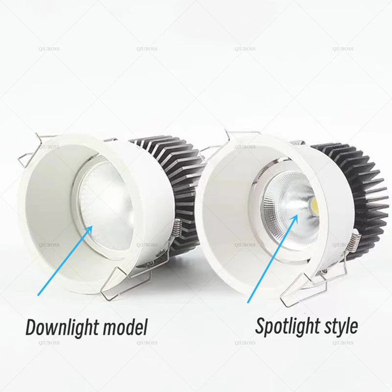 spot lumineux intelligent anti-éblouissement zigbee pour éclairage intérieur