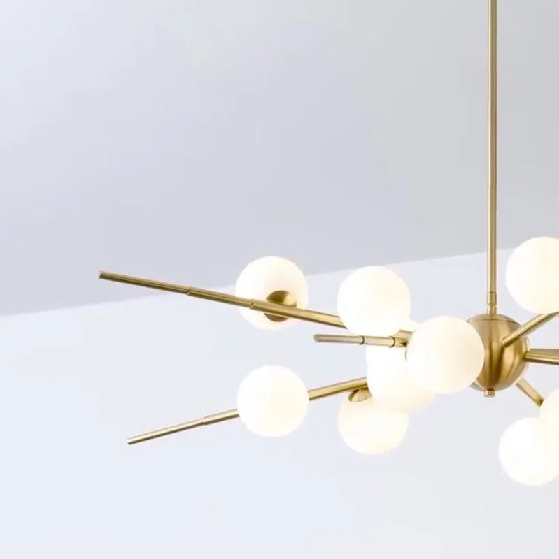 Moderne LED-Pendelleuchte in Kugelform aus Glas - vue 6 sur 10