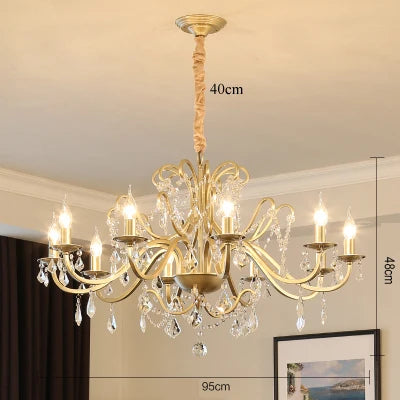 lustre moderne en cristal avec éclairage led élégant pour votre intérieur - vue 11 sur 10