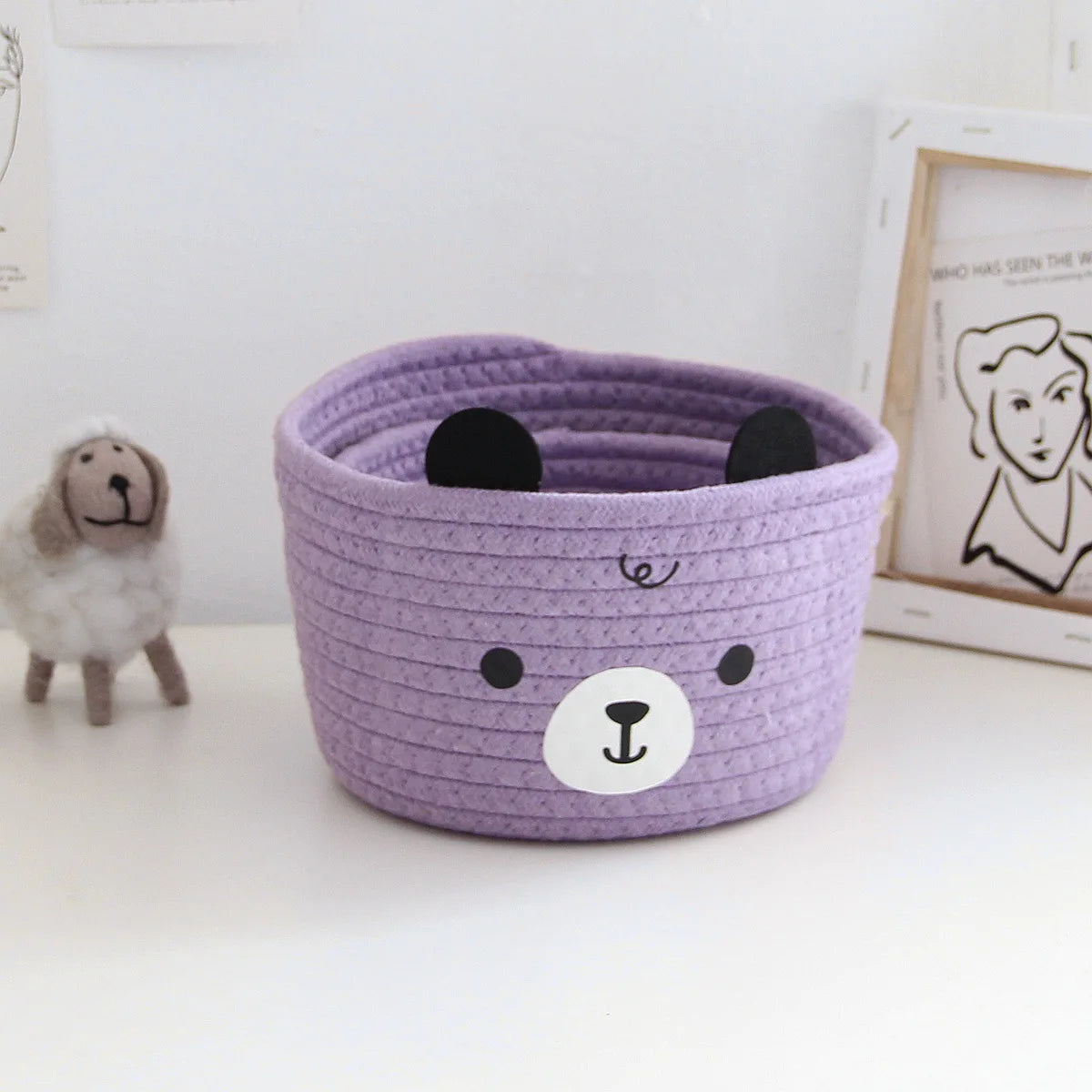 paniers de rangement en rotin tissé pour organiser votre maison - vue 6 sur 13