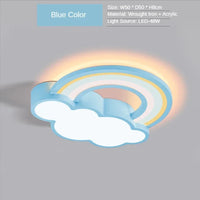 plafonnier moderne led en forme de nuage arc-en-ciel nordique