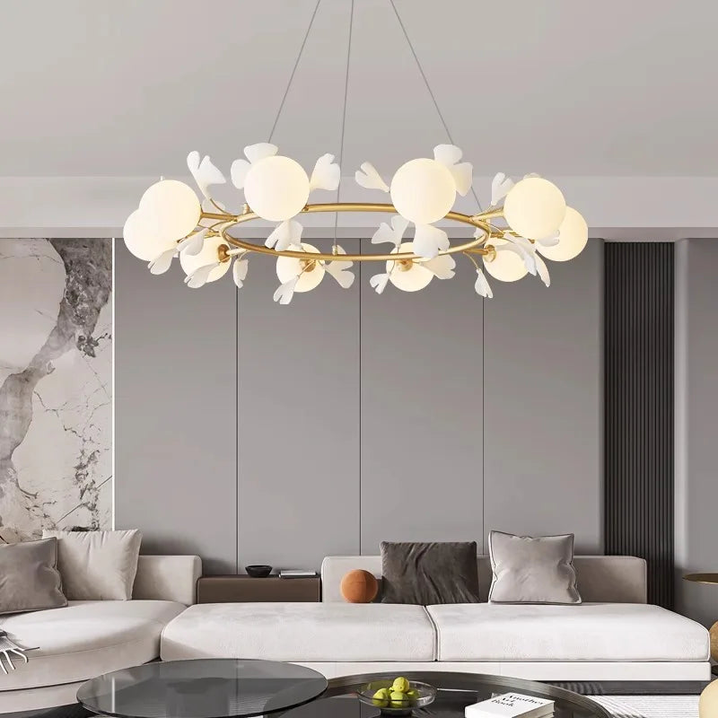 lustre suspension nordique pour éclairage intérieur salon