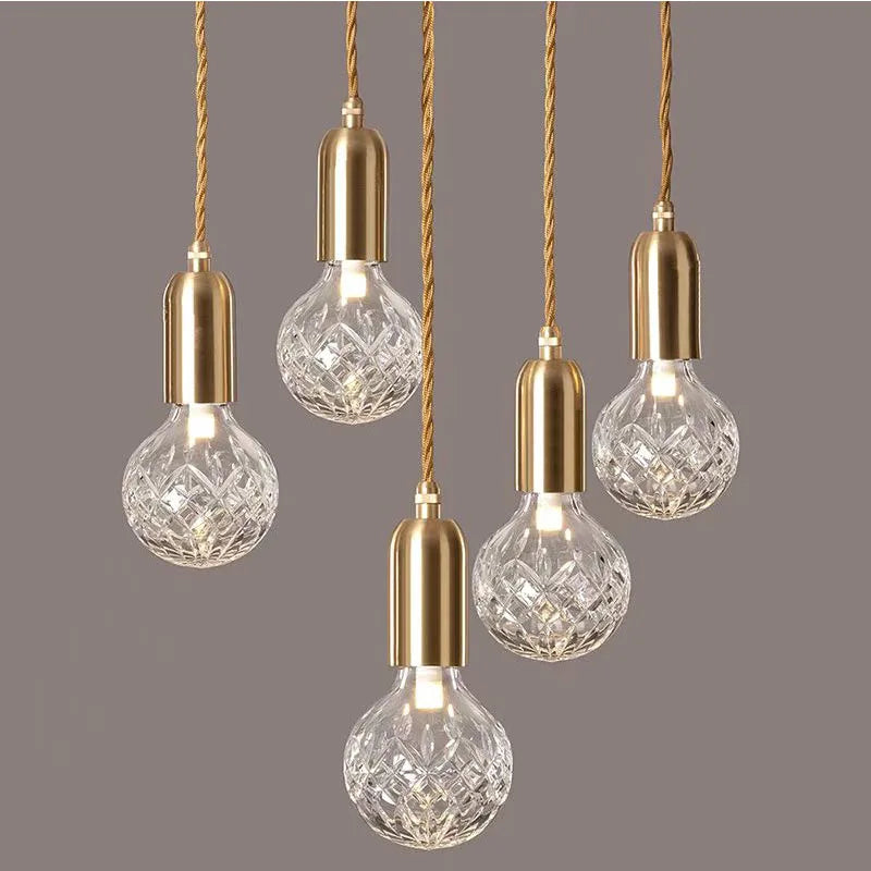 lustre en verre pour restaurant et bar élégant - vue 4 sur 16