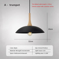 Suspension LED de Style industriel rétro