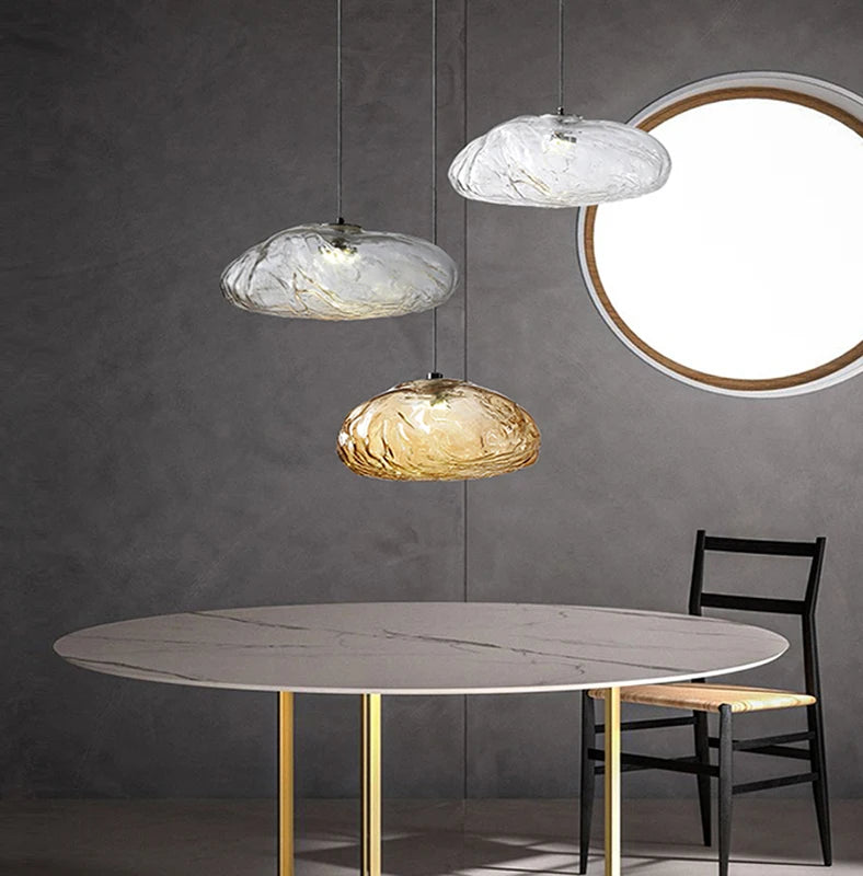 lustre en verre design nuage pour un intérieur créatif - vue 2 sur 21