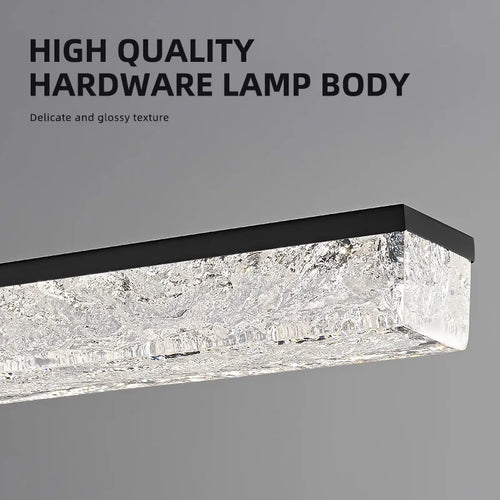 lustre en acrylique design italien pour espaces modernes et élégants