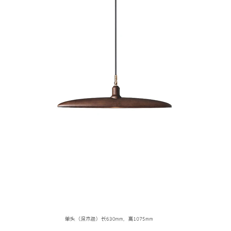 lustre en bois style nordique pour éclairage décoratif élégant - vue 17 sur 17