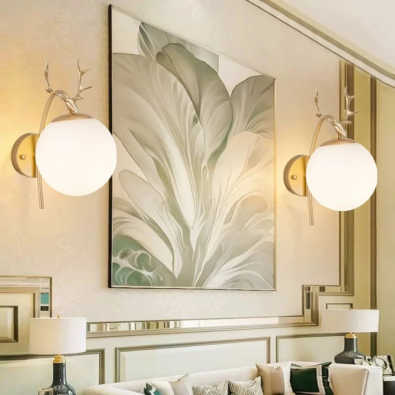 applique murale nordique moderne en fer et verre décorative - vue 6 sur 16