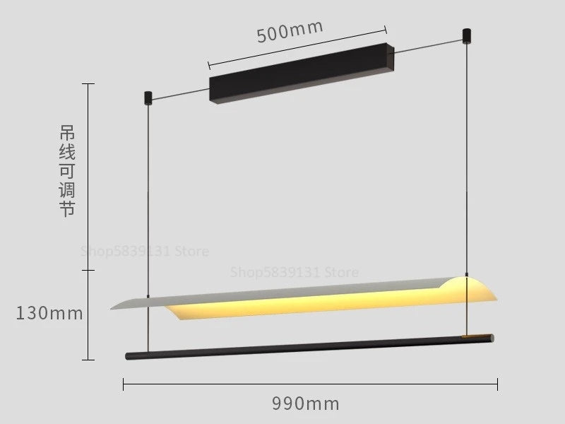 Moderne Pendelleuchte aus Schmiedeeisen im nordischen Minimaldesign