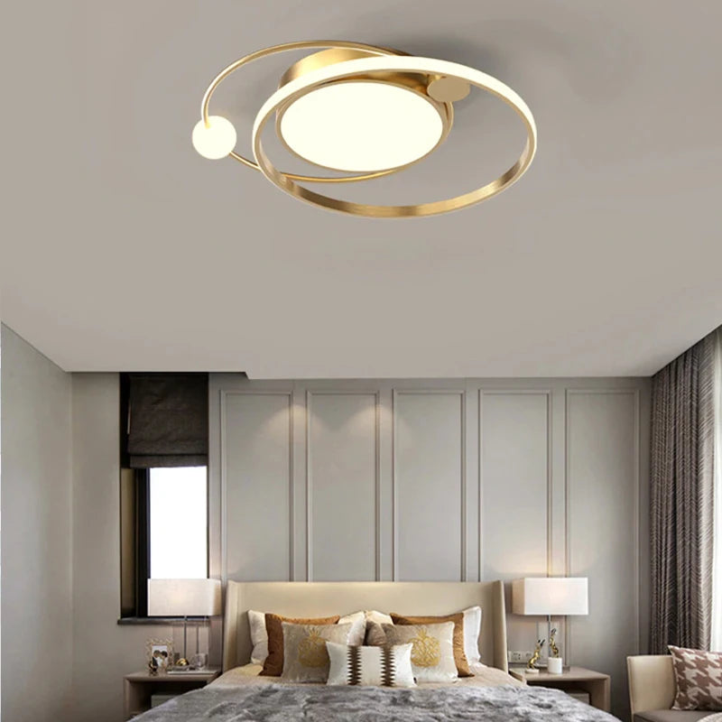 lustre led moderne à intensité variable pour intérieur