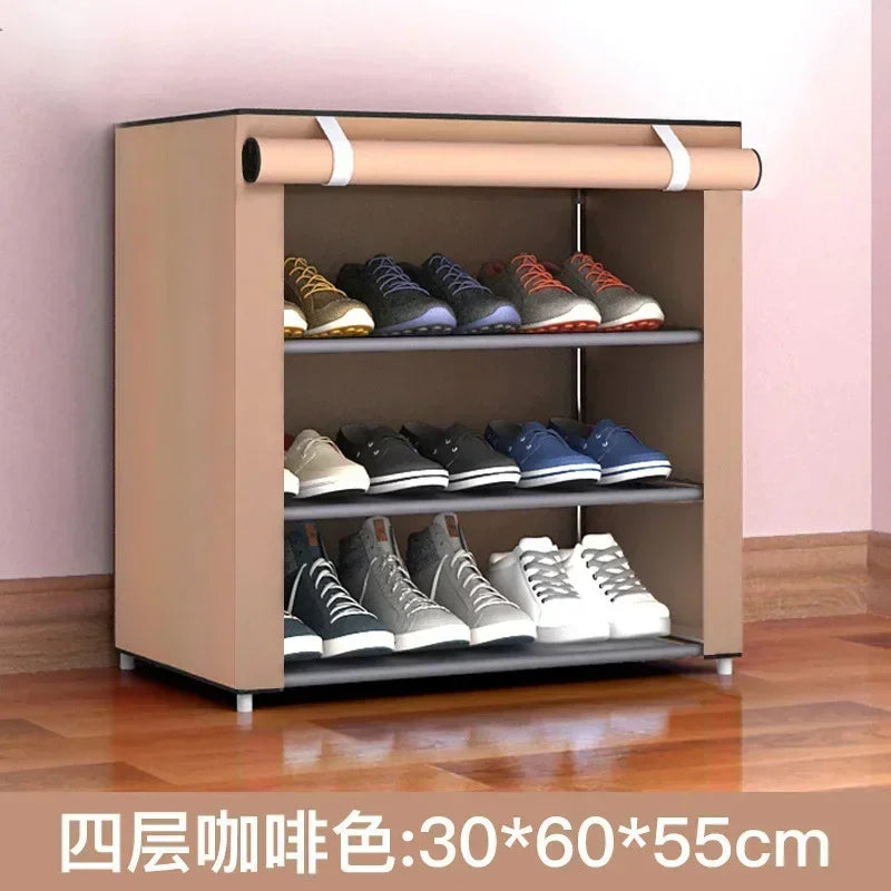 étagère à chaussures multicouche économique et pratique anti-poussière - vue 8 sur 16
