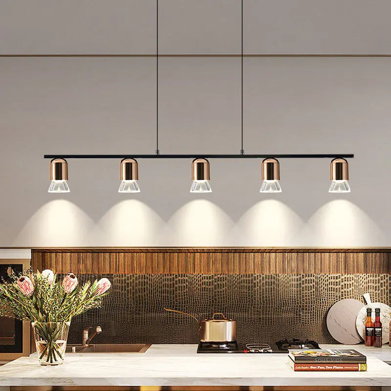 suspension led au design moderne et épuré pour intérieur original - vue 5 sur 10