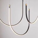 lustre design moderne en forme de u pour espaces industriels et créatifs