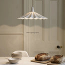 Suspension LED en céramique blanche de styliste