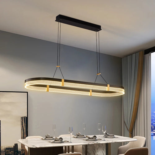 Moderne LED-Pendelleuchte für elegante Innendekoration - vue 2 sur 8