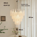 Pendelleuchte aus farbigem Glas mit dekorativem Blatt für ein stilvolles Interieur