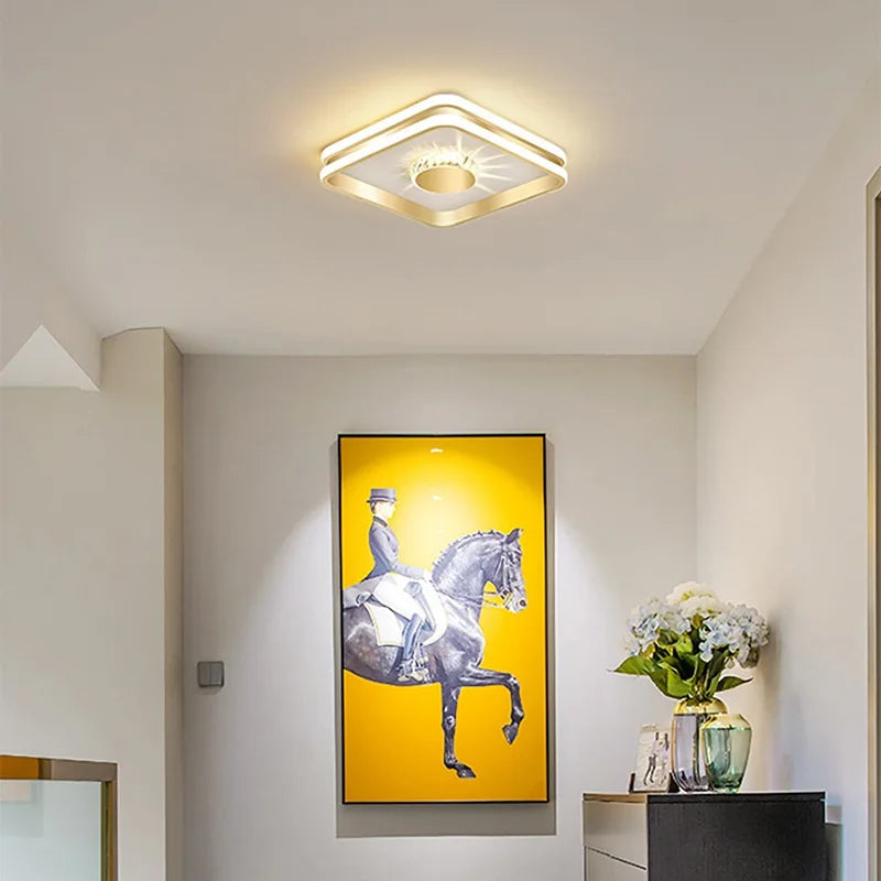 Plafonnier LED design rond ou carré - vue 7 sur 10