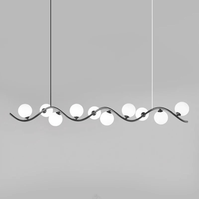 lustre led moderne pour éclairage intérieur suspendu - vue 2 sur 8