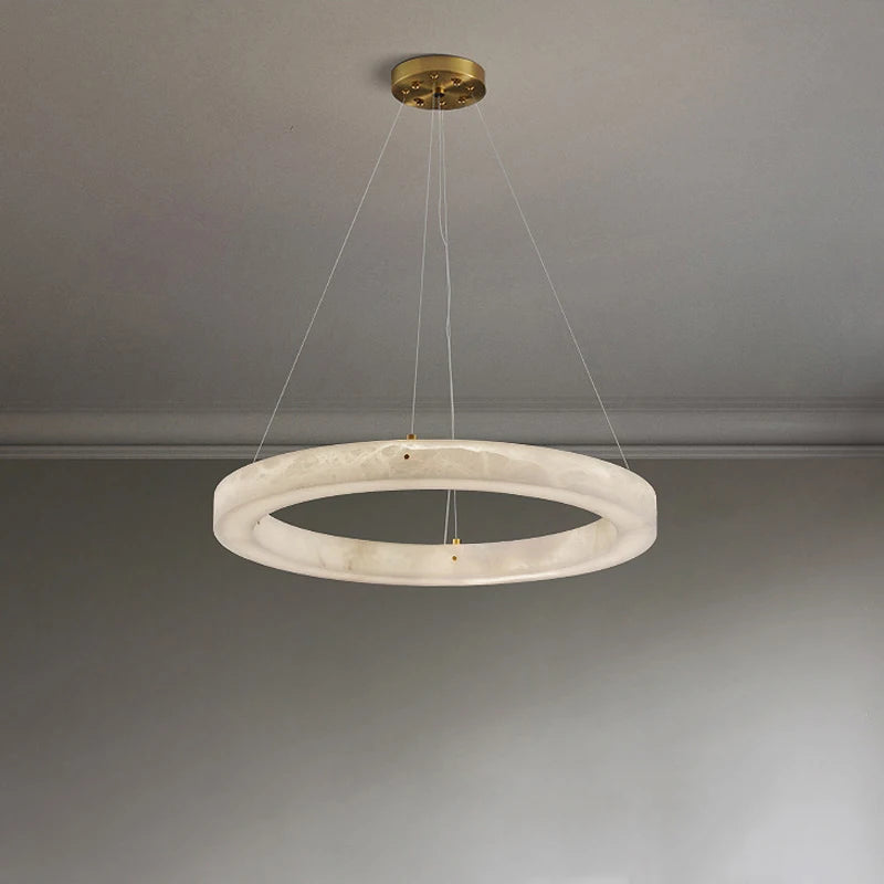 suspension circulaire en marbre pour décoration intérieure - vue 5 sur 6