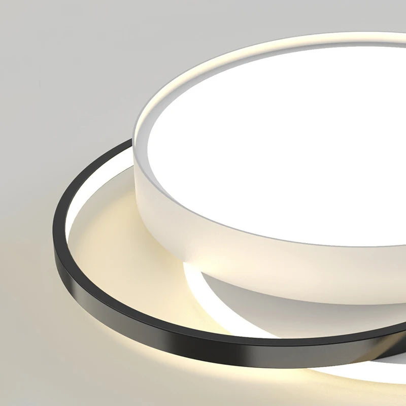 LED-Deckenleuchte Einbaulampe Modernes Minimalistisches Design Runde Kombination - vue 5 sur 10
