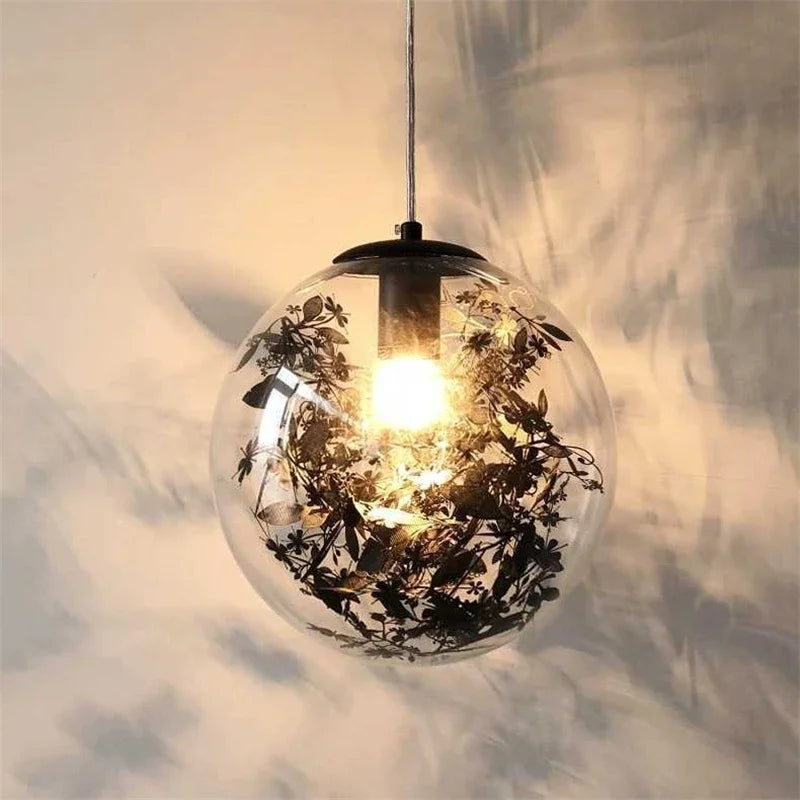 suspension nordique en verre pour décoration lumineuse - vue 6 sur 8