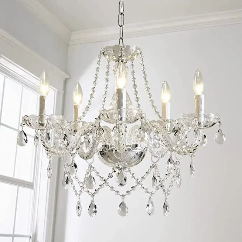 lustre en cristal moderne pour une décoration élégante et lumineuse - vue 3 sur 8